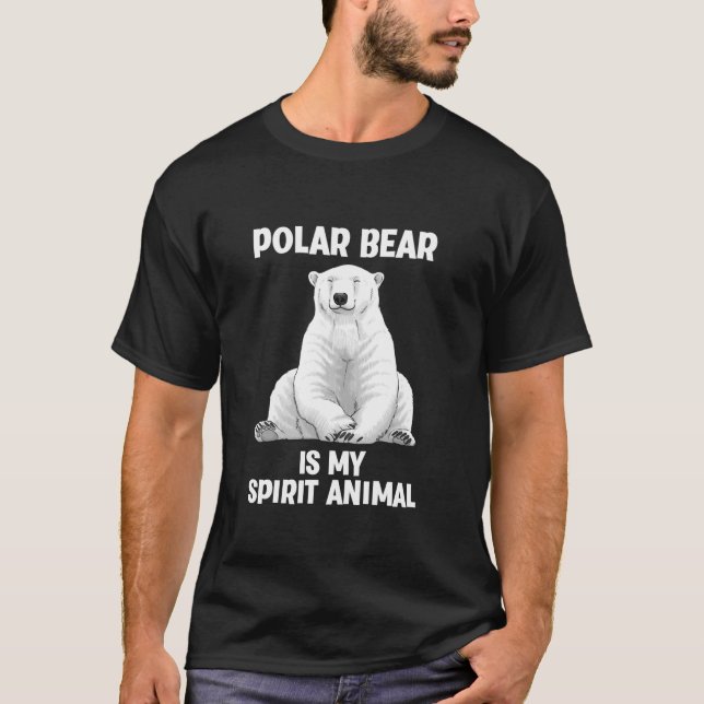 Coole Polarbärkunst für Männer Frauen Kinder Polar T-Shirt (Vorderseite)