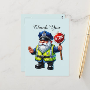 Coole Polizei dankeschön  Postkarte