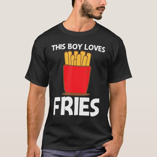 Coole Pommes Frites für Jungen Kinder Schnelle Mah T-Shirt (Vorderseite)