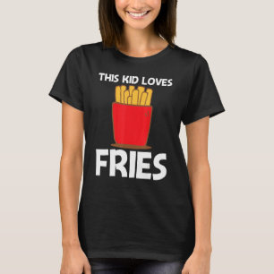 Coole Pommes Frites für Kleinkinder Schnellimbiss T-Shirt