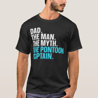 Coole Pontoonboot-Kunst für Papa Vater Pontoon Kap T-Shirt