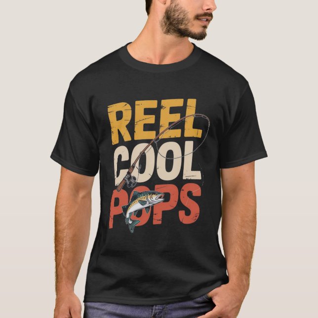 Coole Pop  Fischerei Vater T - Shirt (Vorderseite)