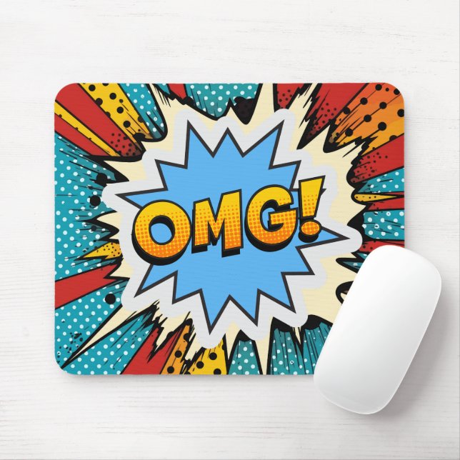 Coole Pop Kunst bunt Moderne Graffiti Mousepad (Mit Mouse)