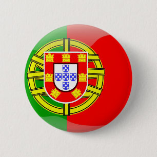 Coole Portugal-Flaggen-bunte Land-Nationalität Button