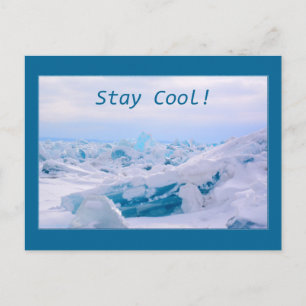 Coole Postkarte bleibe