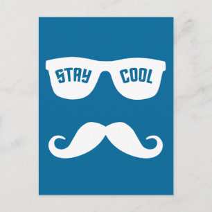 COOLE Postkarte bleibe