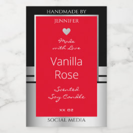 Coole Produktverpackungsetiketten Schwarz Silber u Lebensmitteletikett