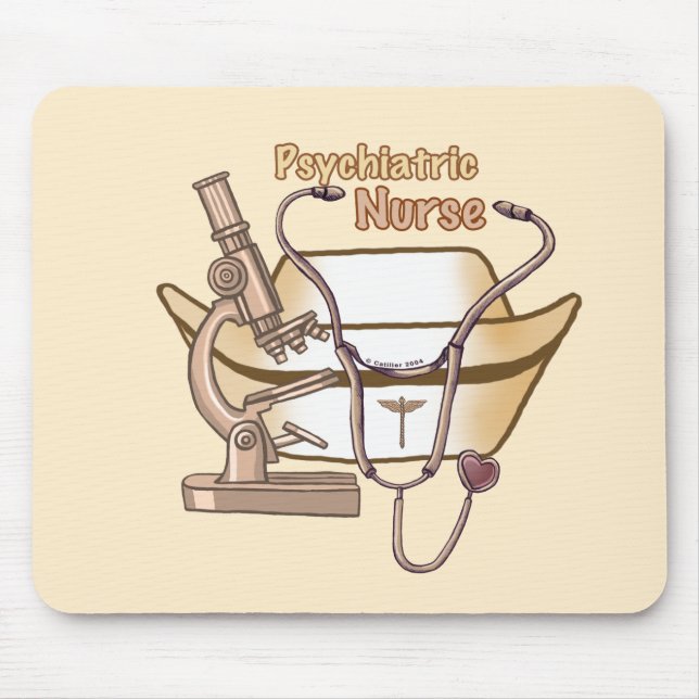 Coole Psychiatrische Krankenschwester Mousepad (Vorne)