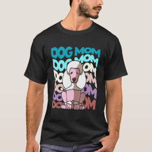 Coole Pudel-Hundemutter Retro Vintage Hund T-Shirt