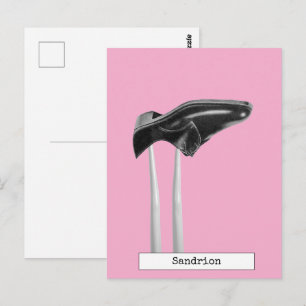 Coole Puppen Mode Postkarte