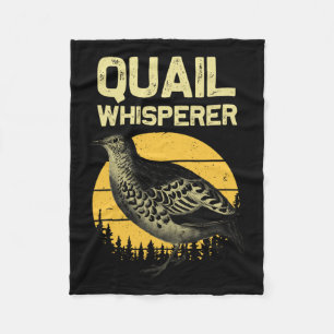 Coole Quail Whispere für Männer Frauen auf der Jag Fleecedecke