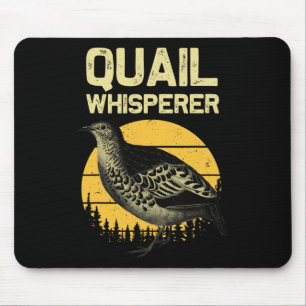 Coole Quail Whispere für Männer Frauen auf der Jag Mousepad