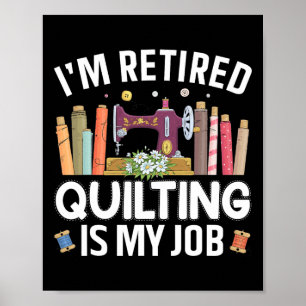 Coole Quilting Art für Frauen Mama Oma Stitch Näh Poster
