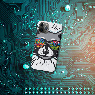 Coole Raccoon-Sonnenbrille Farbenfrohe Art Design Case-Mate iPhone Hülle