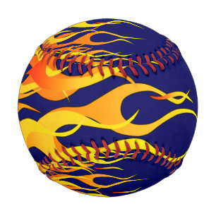 Coole Racing-Flammen Baseball