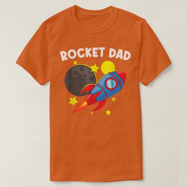 Coole Rakete für den Vater Pater Rockets Weltraums T-Shirt (Design vorne)