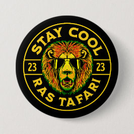 Coole Ras Tafari Button bleibe