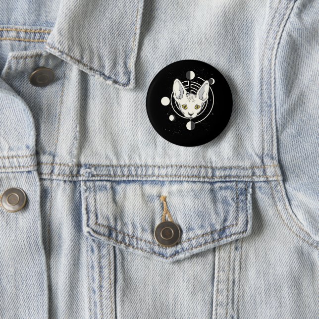 Coole Raumkatzengestaltung Button (Beispiel)