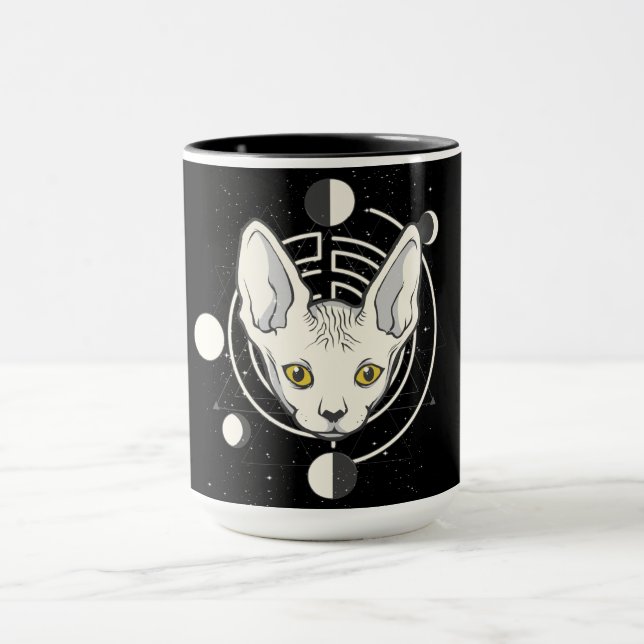 Coole Raumkatzengestaltung Tasse (Zentrum)