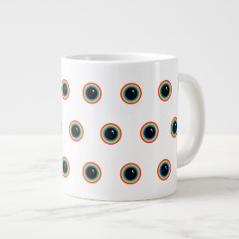 Coole Regenbogenaugen Jumbo-Tasse