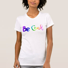 Coole Regenbogenfarbenprägung zeichnend T-Shirt