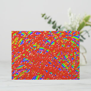 Coole Regenbogensimcha-Flachkarte Feiertagskarte