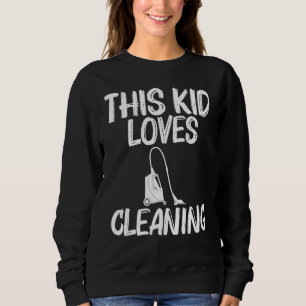 Coole Reinigungskunst für Kinderkinder Reinigungsm Sweatshirt