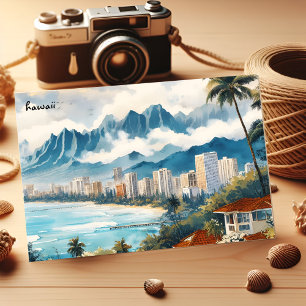 Coole Reise Strand Vintage Karte Hawaii Postkarten