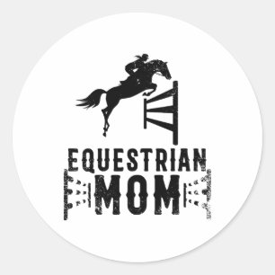 Coole Reittiere Mama Geschenk für Pferdeausstellun Runder Aufkleber