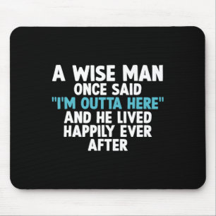 Coole Rentenart für Männer Vaterschaft Opa Retiree Mousepad