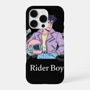 Coole Retro-Anime-Reiter-Jungen-Handyhülle  iPhone 16 Pro Hülle