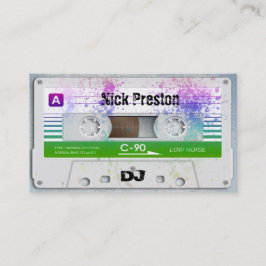 Coole Retro-Audiokassette| DJ Beruflich Visitenkarte