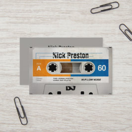 Coole Retro Audiokassette | DJ beruflich Visitenkarte