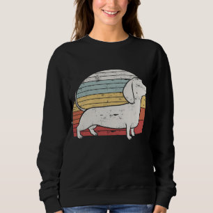 Coole Retro Dackel Dog Geschenkidee Weiner Dog Fa Sweatshirt