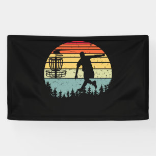 Coole Retro Disk Golf Sport Vintag Banner
