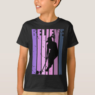 Coole Retro-Feldhockeyspielerin Trainerin Hockey T-Shirt