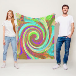 Coole Retro-Herbstfarben flüssige Kunstschmuck Fleecedecke