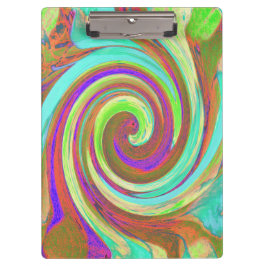 Coole Retro-Herbstfarben flüssige Kunstschmuck Klemmbrett