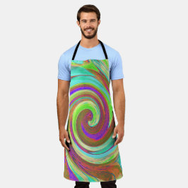 Coole Retro-Herbstfarben flüssige Kunstschmuck Schürze