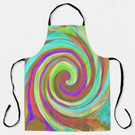 Coole Retro-Herbstfarben flüssige Kunstschmuck Schürze