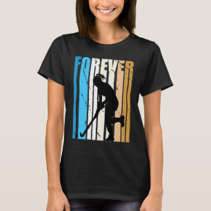 Coole Retro Hockey Fan-Lieben für immer Herz spiel T-Shirt