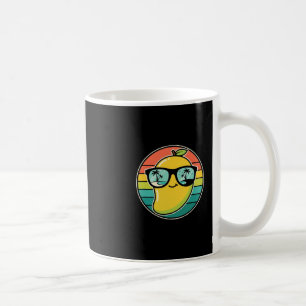 Coole Retro-Mango-Frucht-Kostüm-Sungles-Tropischer Kaffeetasse