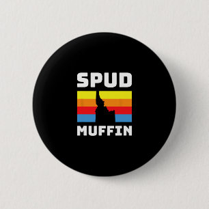 Coole Retro-Reise Idaho-Urlaub Kartoffeln Spud Muf Button