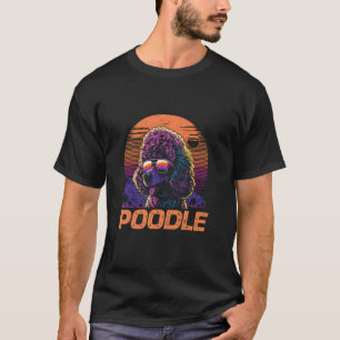 Coole Retro-Sonnenbrille Pudel-Hund T-Shirt