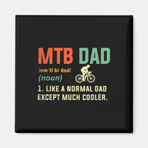 Coole Retro Style Mountainbike Geschenke für Väter Magnet