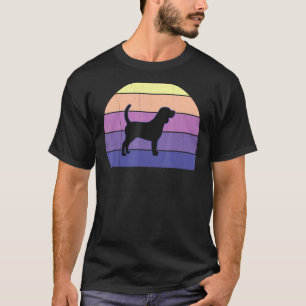 Coole Retro Sunset Beagle Grosser Beagle Eigentüme T-Shirt