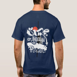 Coole Retro-Surf-Brooklyn-Frieden T-Shirt