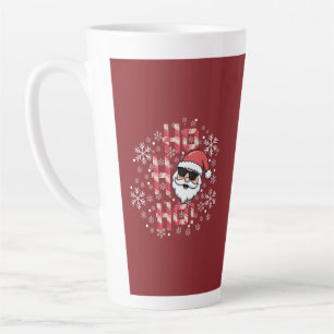 Coole Retro-Weihnachtsmann-Sonnenbrille-Zuckerrohr Milchtasse