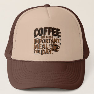 Coole Retro-Wort-Art Coffee Trucker-Mütze Truckerkappe