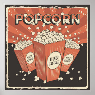 coole Retro-Zuhause-Theaterkunst Poster